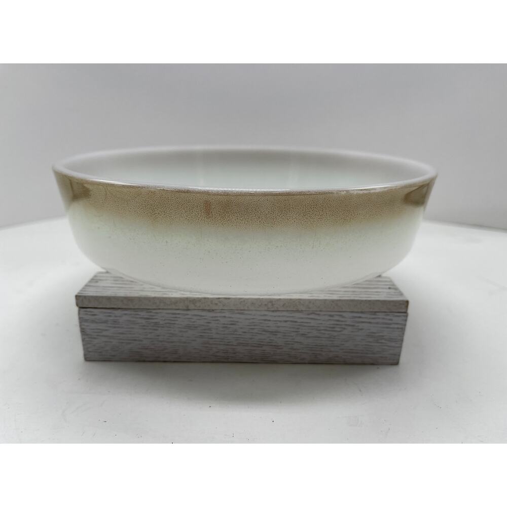 Federal Glass 8 Inch Round Serving and or Baking Mesa Heat Proof Dish Moss Ombre